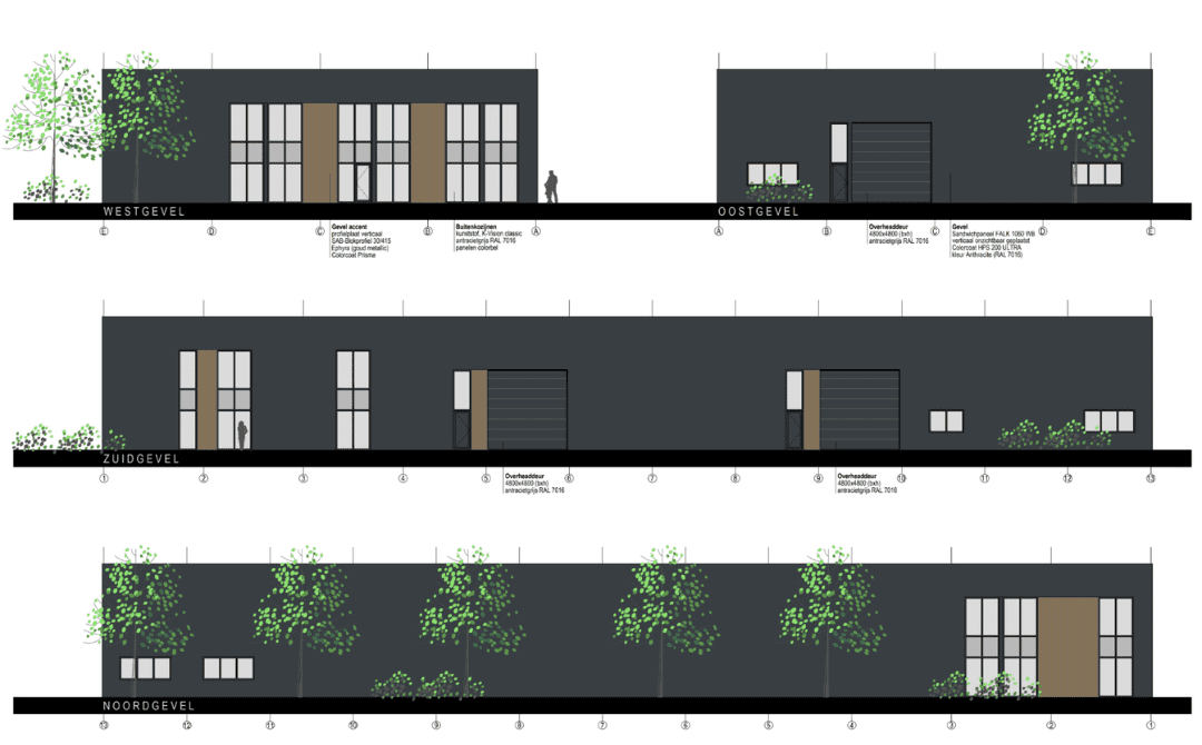 Ontwerp nieuwbouw Damstra Duurzaam